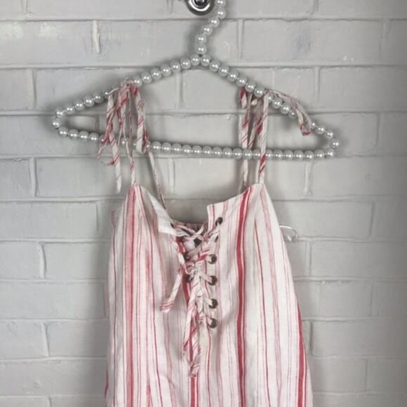 NWT Coast Boutique Tie Front Stripe Mini Dress Size S - Picture 2 of 7